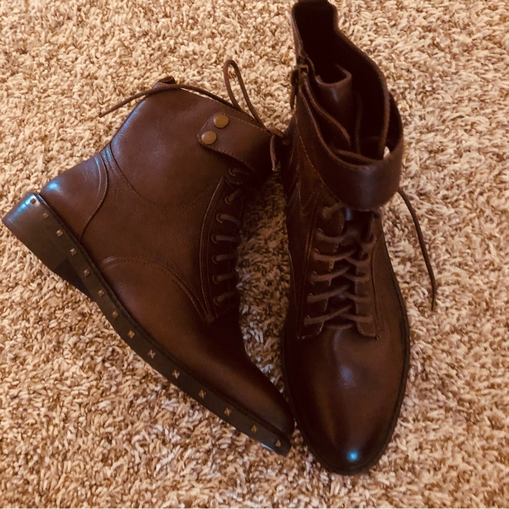 Vince Camuto Rich Brown Ankle Booties